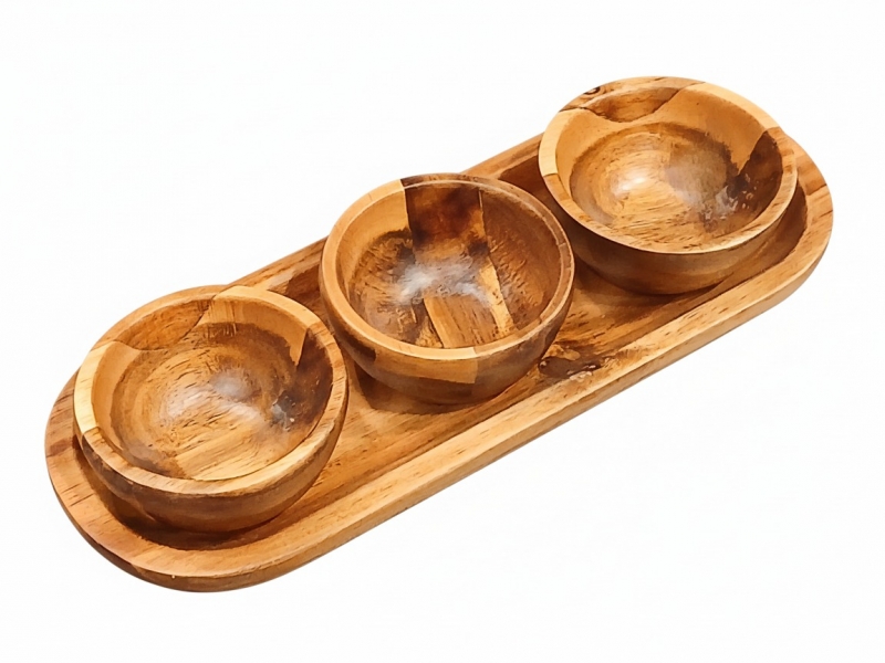 Acacia wood server